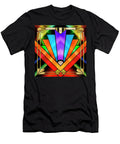 Art Deco Chevron 5 Dark Chuck Staley T-Shirt