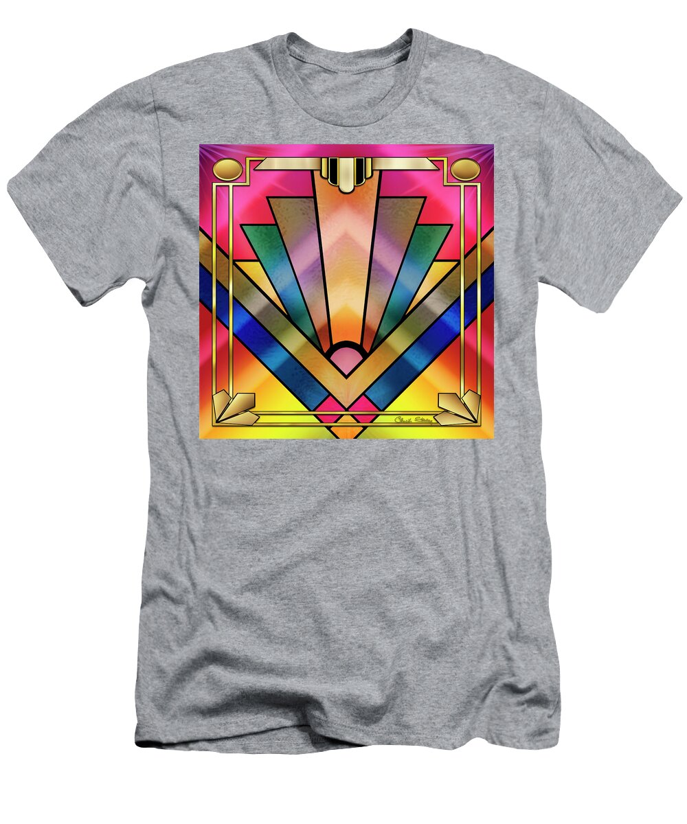 Art Deco Chevron 6 Chuck Staley T-Shirt