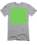 Art Deco Chevron Square Tile Pattern in Light Apple and Grass Green N0323 Holy Rock Design T-Shirt