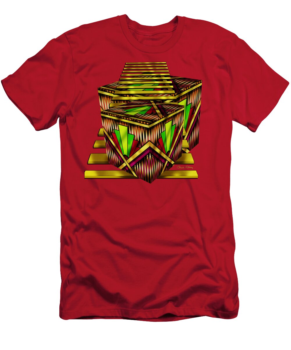 Art Deco Cubes 2 Chuck Staley T-Shirt