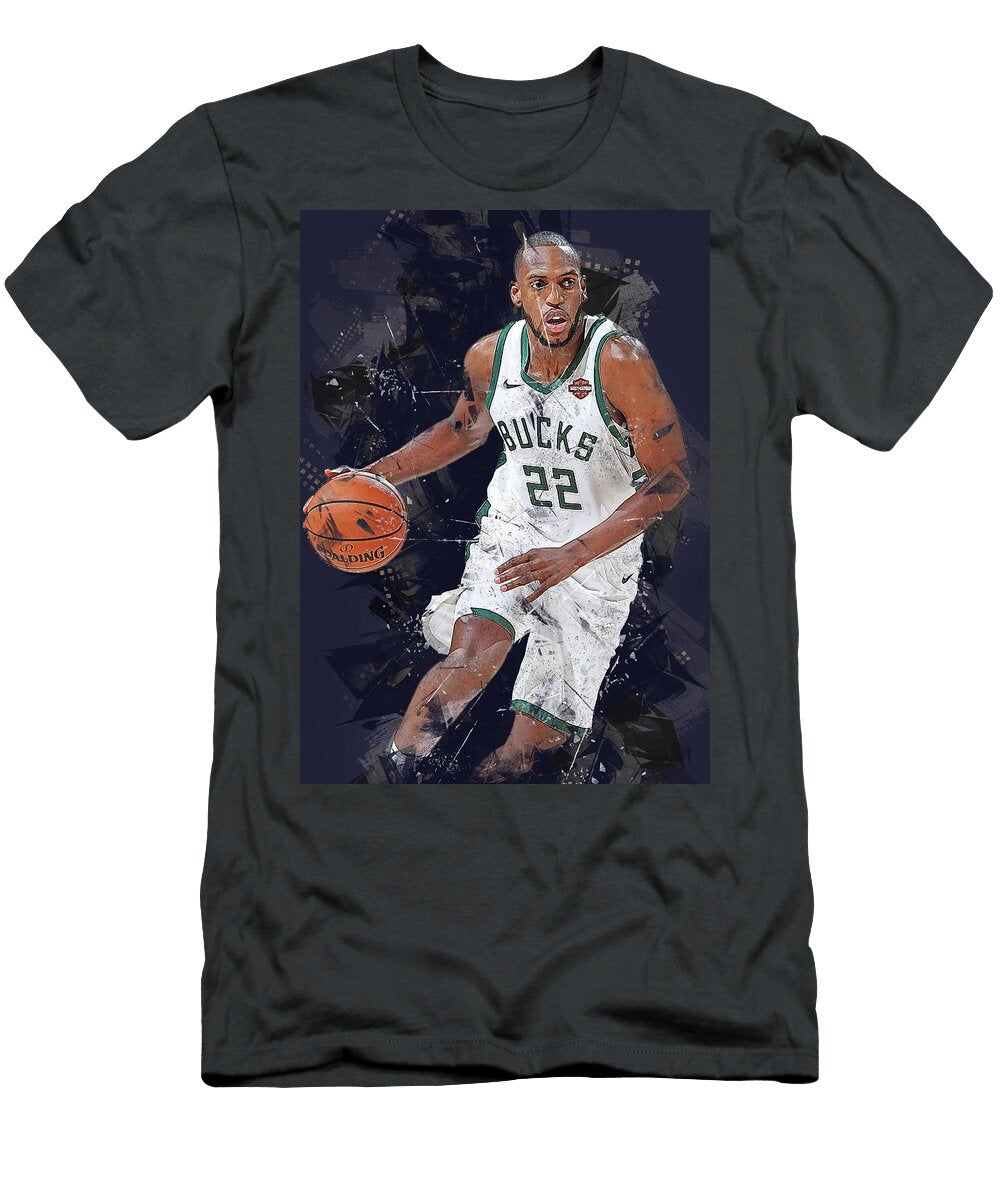 Art Khris Middleton Khris Middleton Khrismiddleton Jameskhristianmiddleton Milwaukee Bucks Detroit P Wrenn Huber T-Shirt