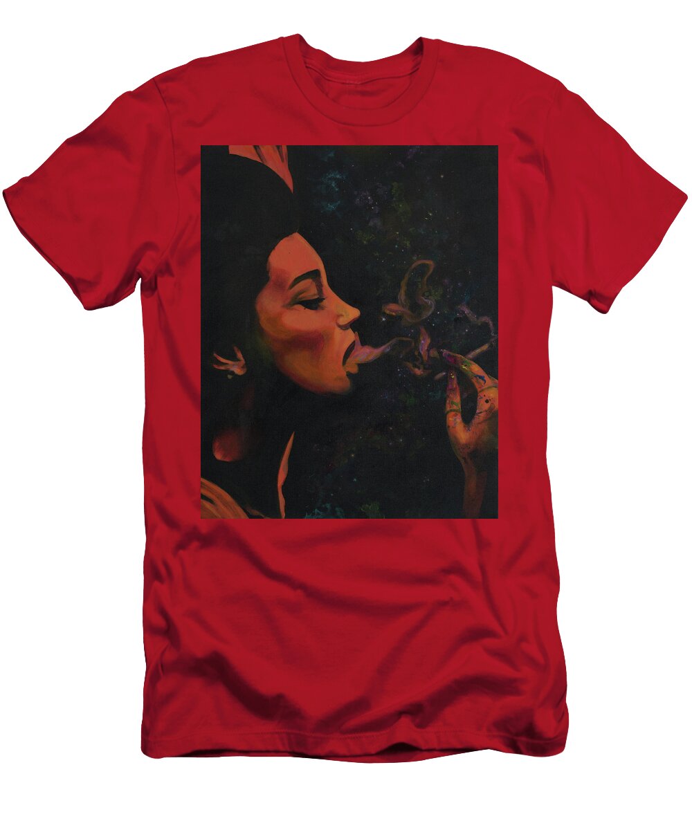Artist Chick Smoking Jacques Kirby T-Shirt