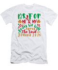 As for Me and My House We Will Serve the Lord Joshua 2415 Jacob Zelazny T-Shirt