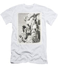 Ascent of the Great Pyramid 19th Century Engraving on Paper Rudolf Carl Huber T-Shirt