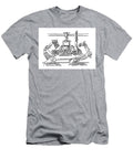 Assembly Line Robots Car Production Drawing Frank Ramspott T-Shirt