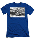 Assiniboine View From Sunshine Village Black and White Adam Jewell T-Shirt