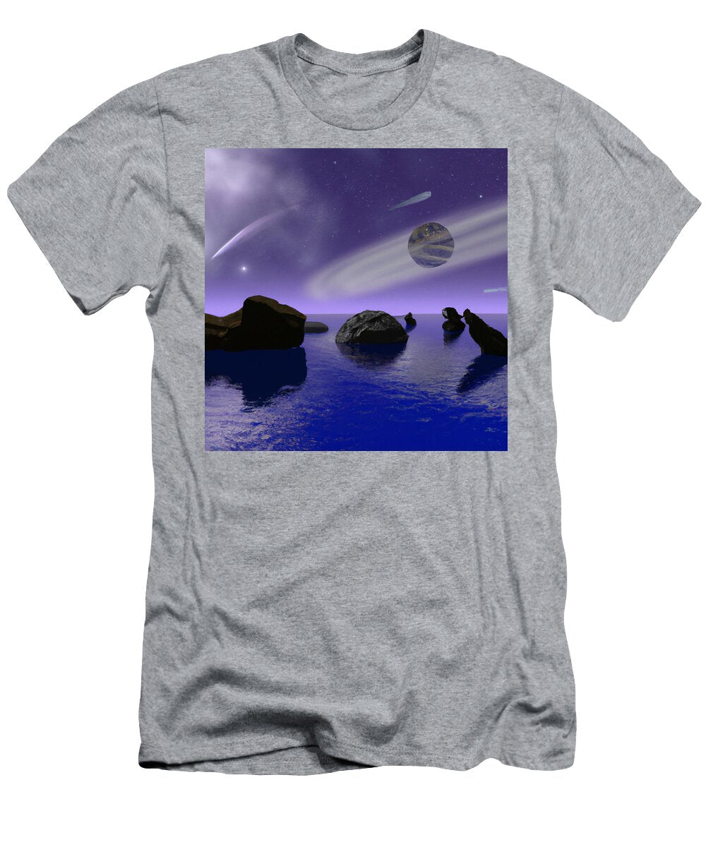 Asteroids Synthwave Coast Localhost Ai T-Shirt