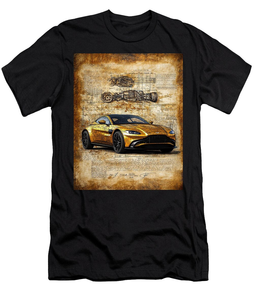 Aston Martin in Golden Ratio Frederick Vellani T-Shirt