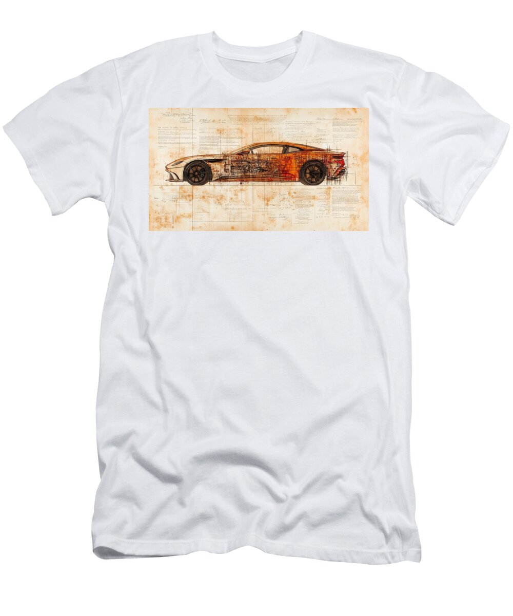 Aston Martin Valour Renaissance Art Frederick Vellani T-Shirt