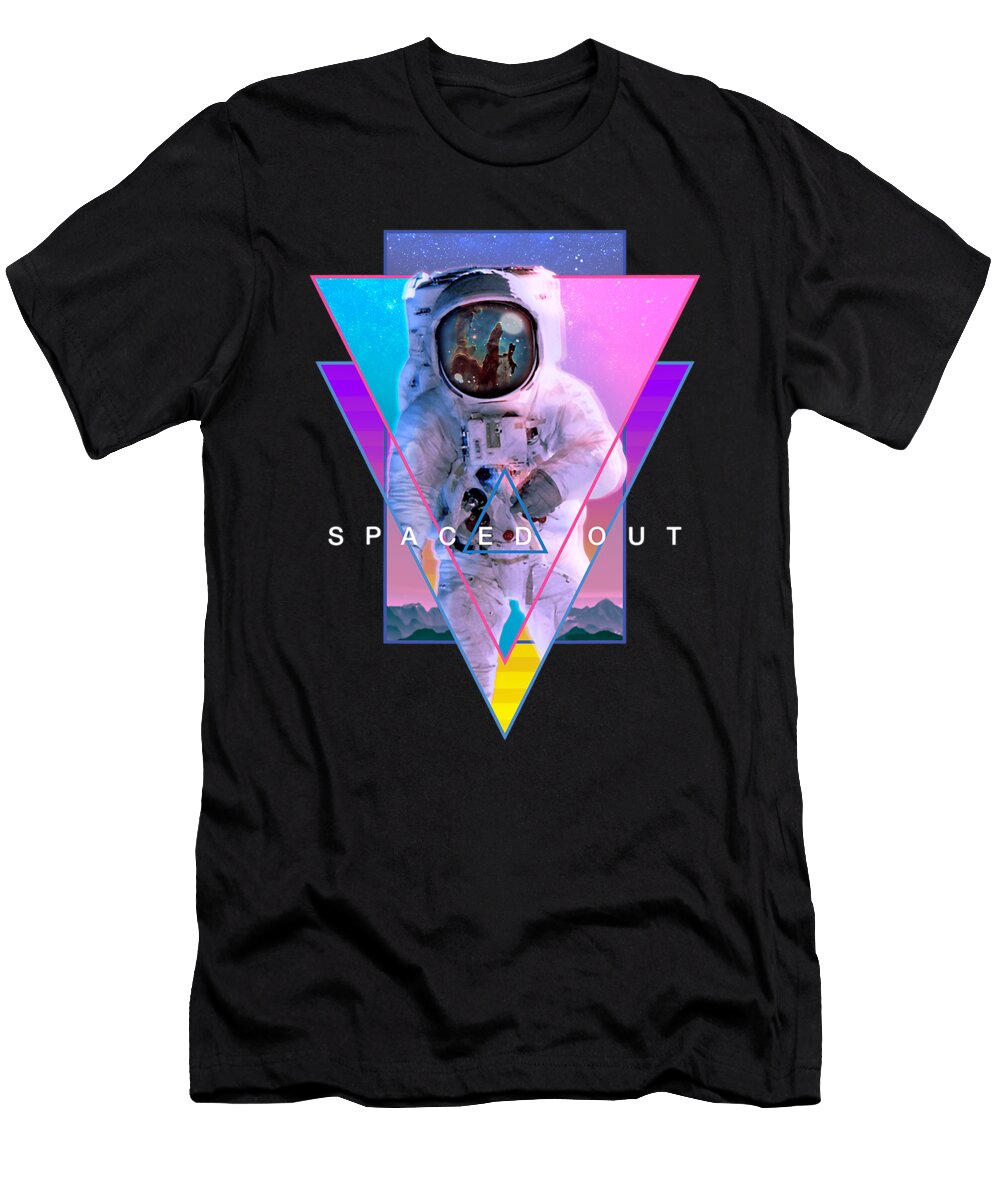 Astronaut Spaced Out Aesthetic Vaporwave Outer Space Art Dhbubble T-Shirt