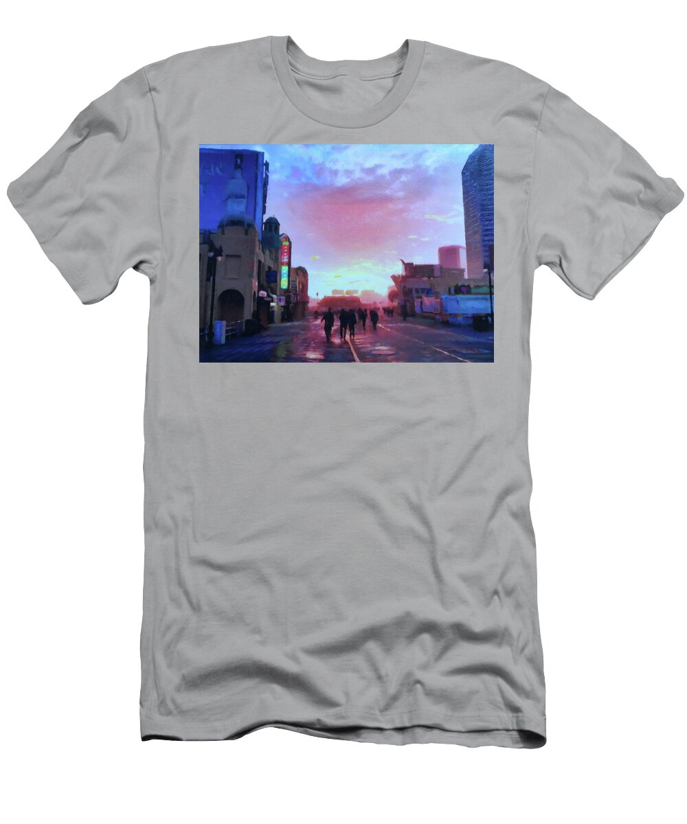 Atlantic City Sunset Dennis Kirby T-Shirt