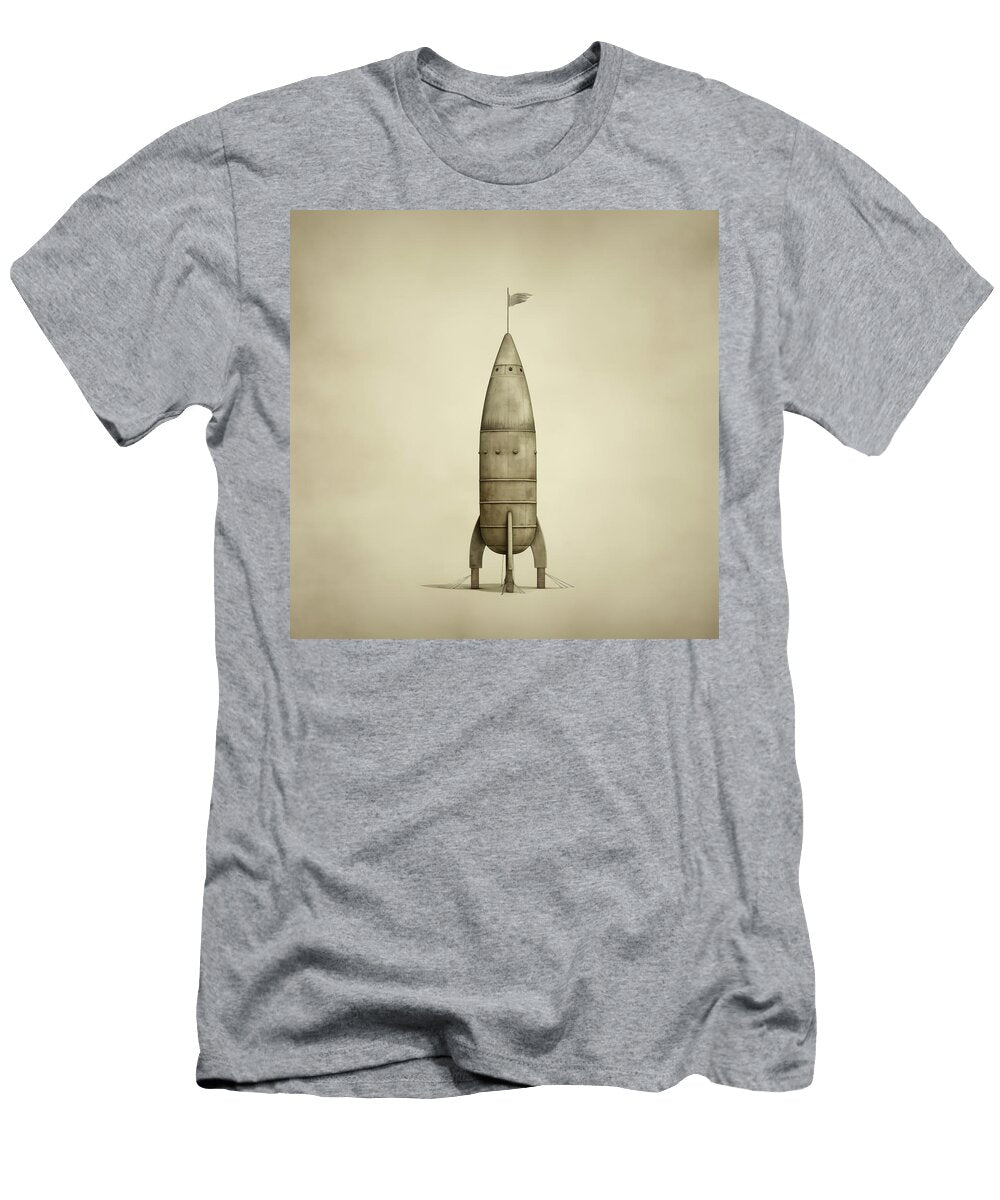 Atomic Tin Toy Rocket with Flag Yo Pedro T-Shirt