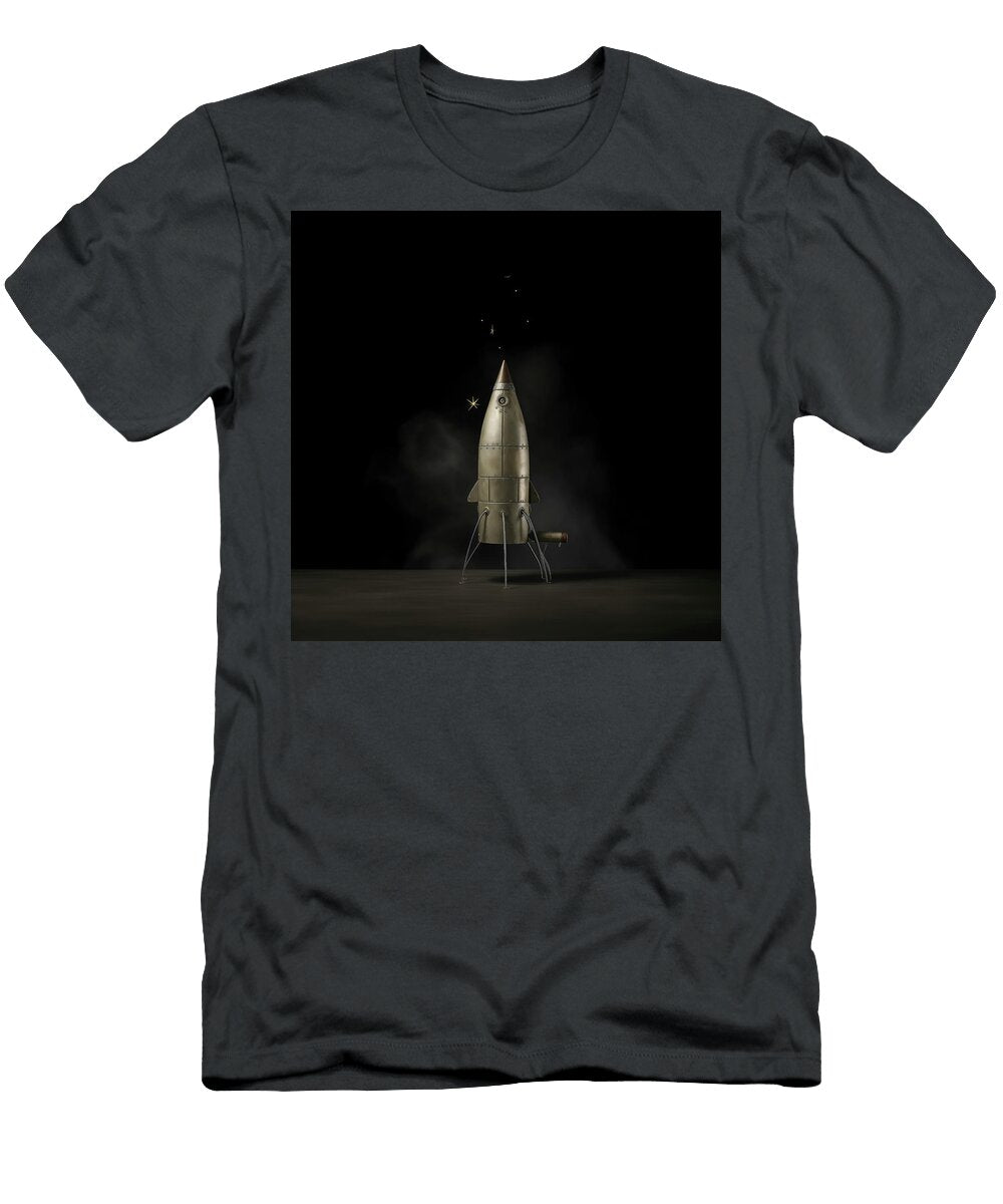Atomic Toy Rocket Ship in Silver Yo Pedro T-Shirt