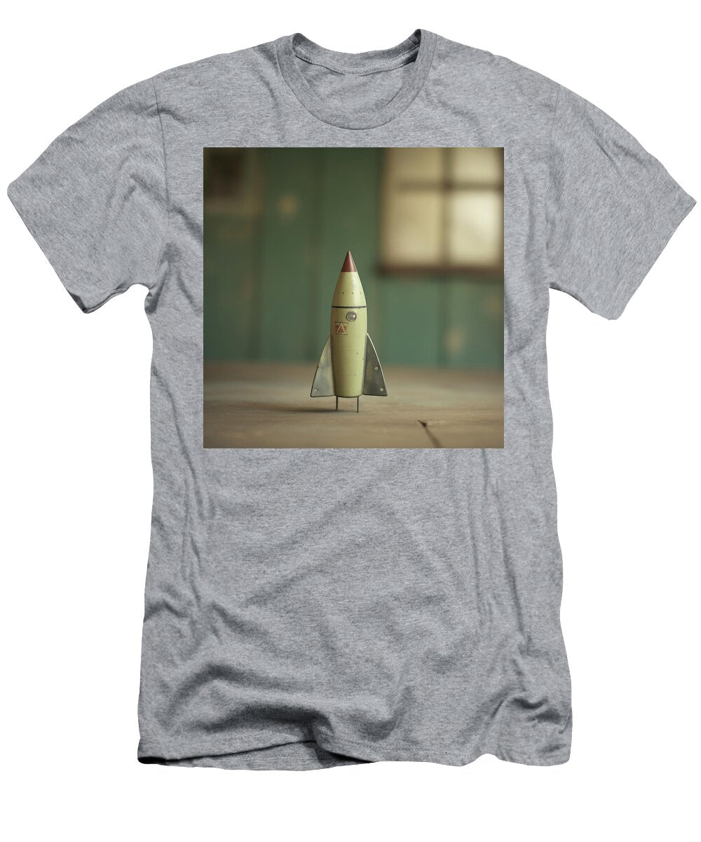 Atomic Toy Rocket Space Ship in Green Yo Pedro T-Shirt