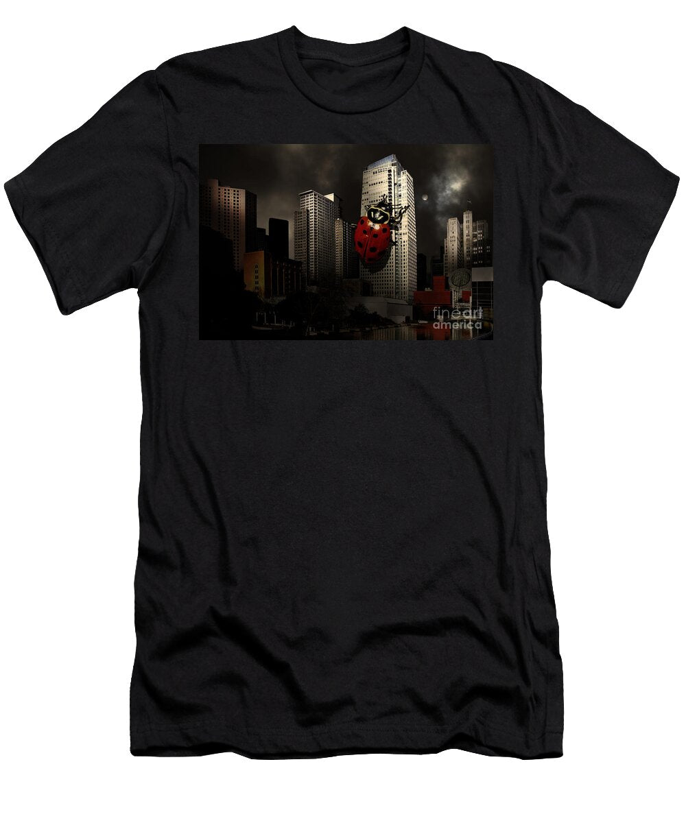 Attack of the Giant Killer Ladybug of San Francisco 7d4262 Wingsdomain Art and Photography T-Shirt