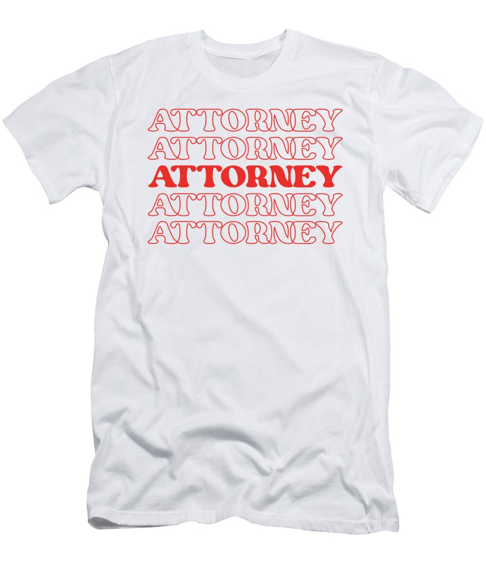 Attorney Law Lawyer Legal Counsel Court Advocate Jensen Cena T-Shirt
