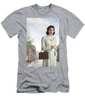 Attractive 1940s Woman on a Cobbled British Street Lee Avison T-Shirt
