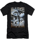 Audrey Hepburn in Blue Joseph Badon T-Shirt