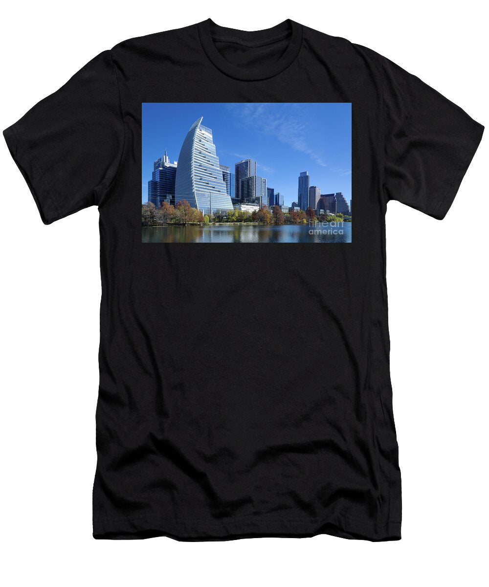 Austin Downtown Lake View Jerry Editor T-Shirt