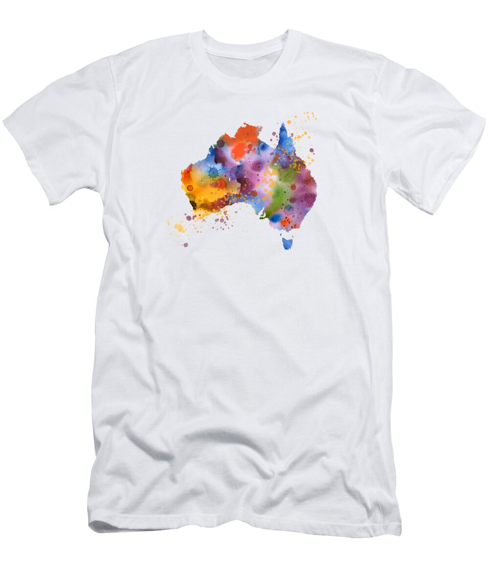 Australia Abstract DJ Rogers T-Shirt