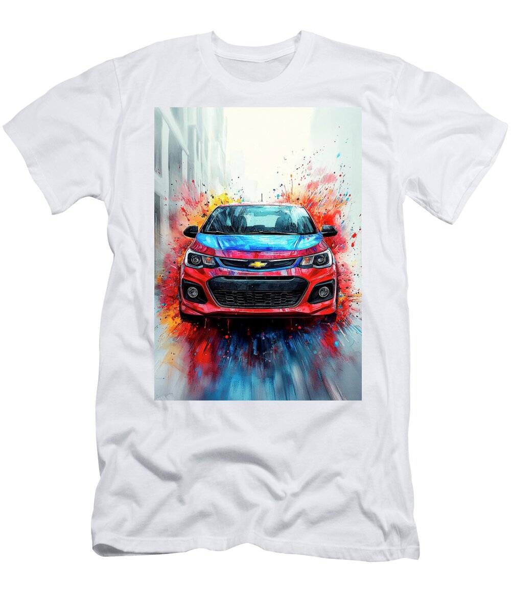 Auto Color Art Chevrolet Sonic Car Kari Goldfalse T-Shirt