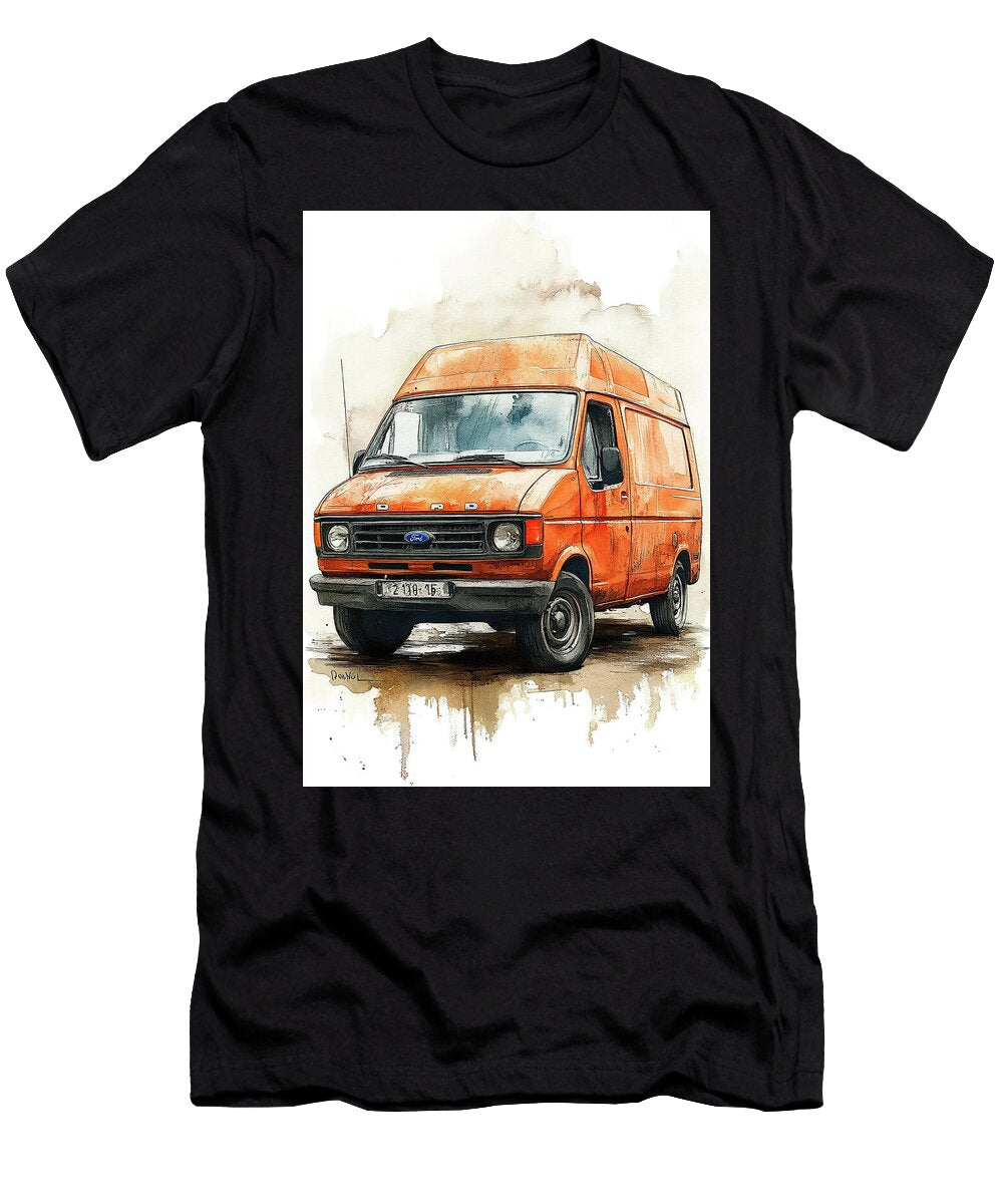 Auto Color Art Ford Transit Chassis Cab Car Kari Goldfalse T-Shirt