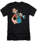 Auto Mechanic Comic Character Manuel Schmucker T-Shirt