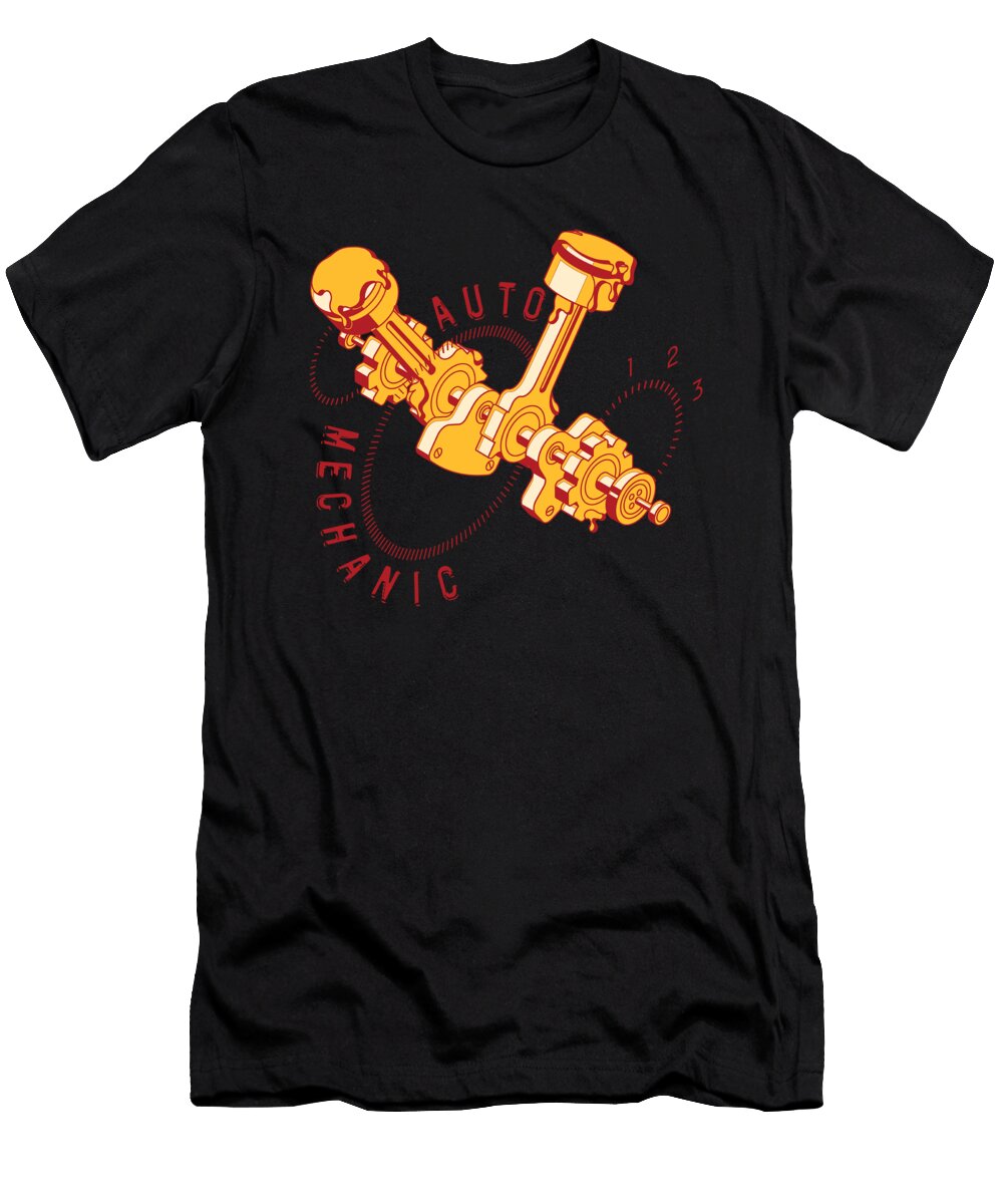 Auto Mechanic Screwdriver Workshop Garage Wrench Gift Thomas Larch T-Shirt