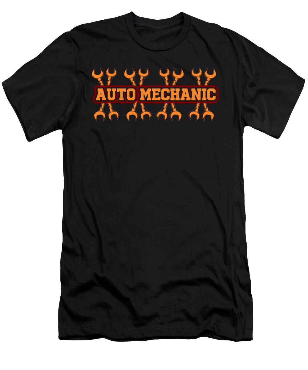 Auto Mechanic Wrench Screwdriver Garage Workshop Gift Thomas Larch T-Shirt