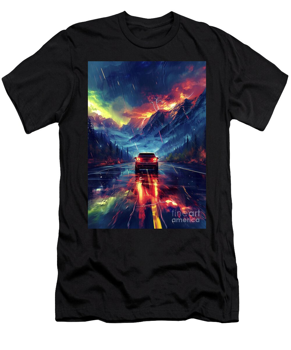 Automotive Chevrolet Sonic Rainy Realistic Clark Leffler T-Shirt