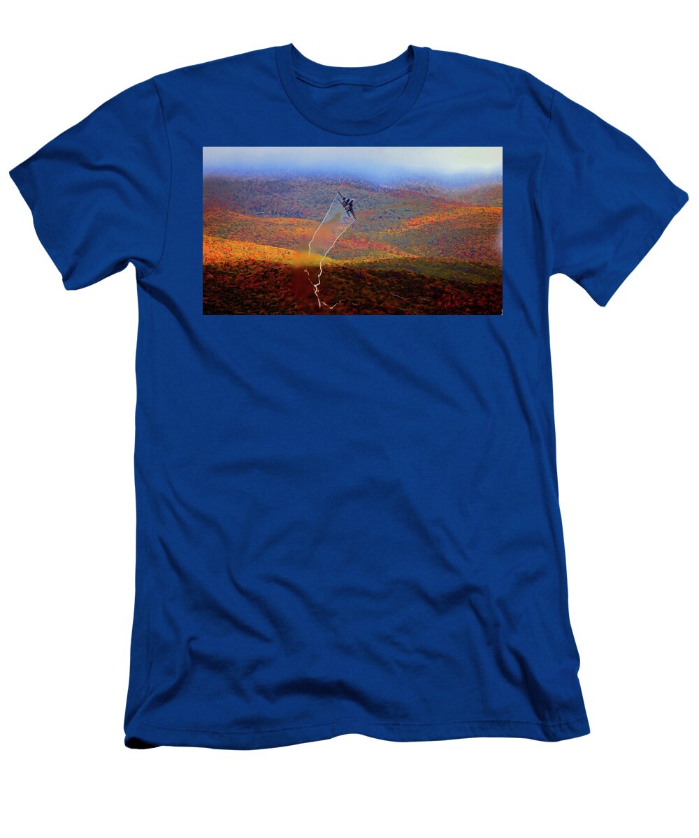 Autumn Contrails David Luebbert T-Shirt