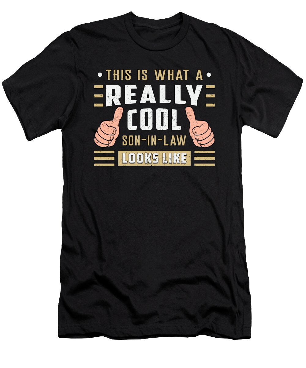 Awesome Son in Law Son Best Proud Gift Idea Tshirtconcepts Marvin Poppe T-Shirt