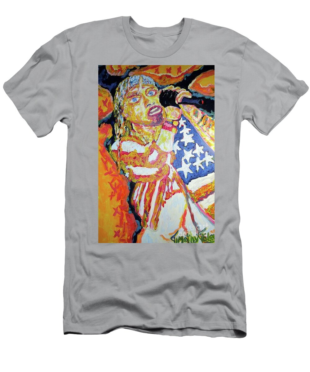 Axle Rose and the Microphone Timothy Michael Foley T-Shirt