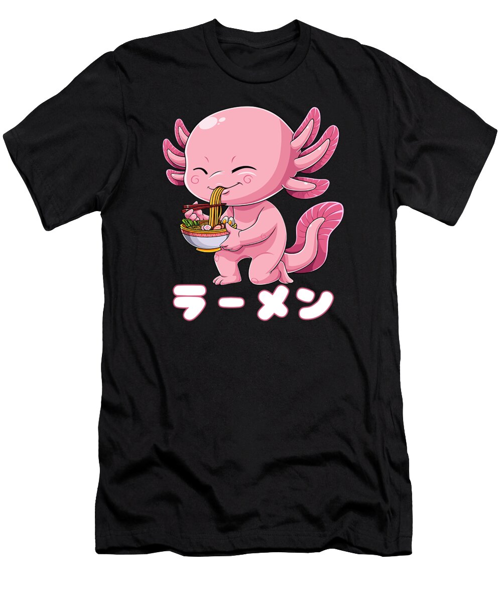 Axolotl Ramen Noodles Kawaii Japanese Anime Otaku Nu Goth Dandi Nuryandi T-Shirt