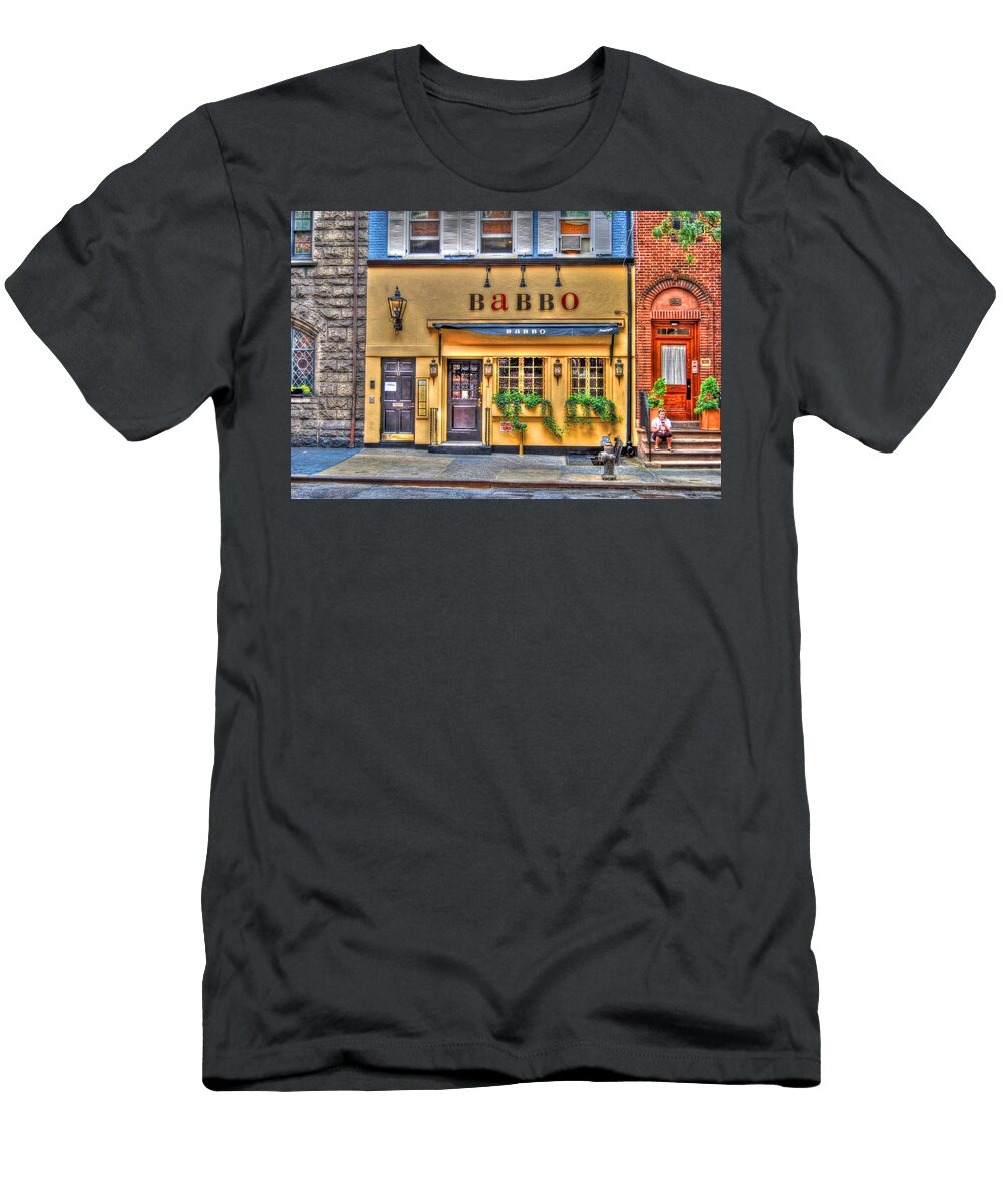 Babbo Restaurant Chef Mario Batali Randy Aveille T-Shirt