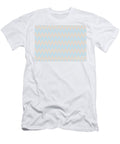 Baby Blue and Peach Chevron Ripple Pattern Petite Patterns T-Shirt