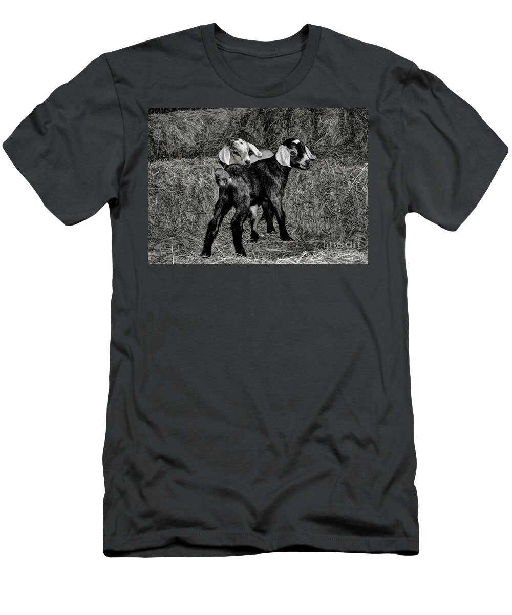 Baby Goats on the Hay Savannah Gibbs T-Shirt