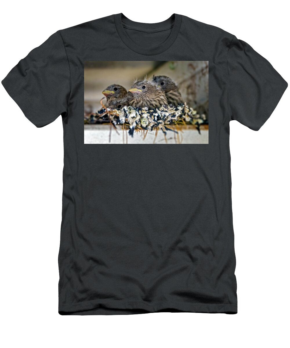 Baby House Finches Brian Wallace T-Shirt