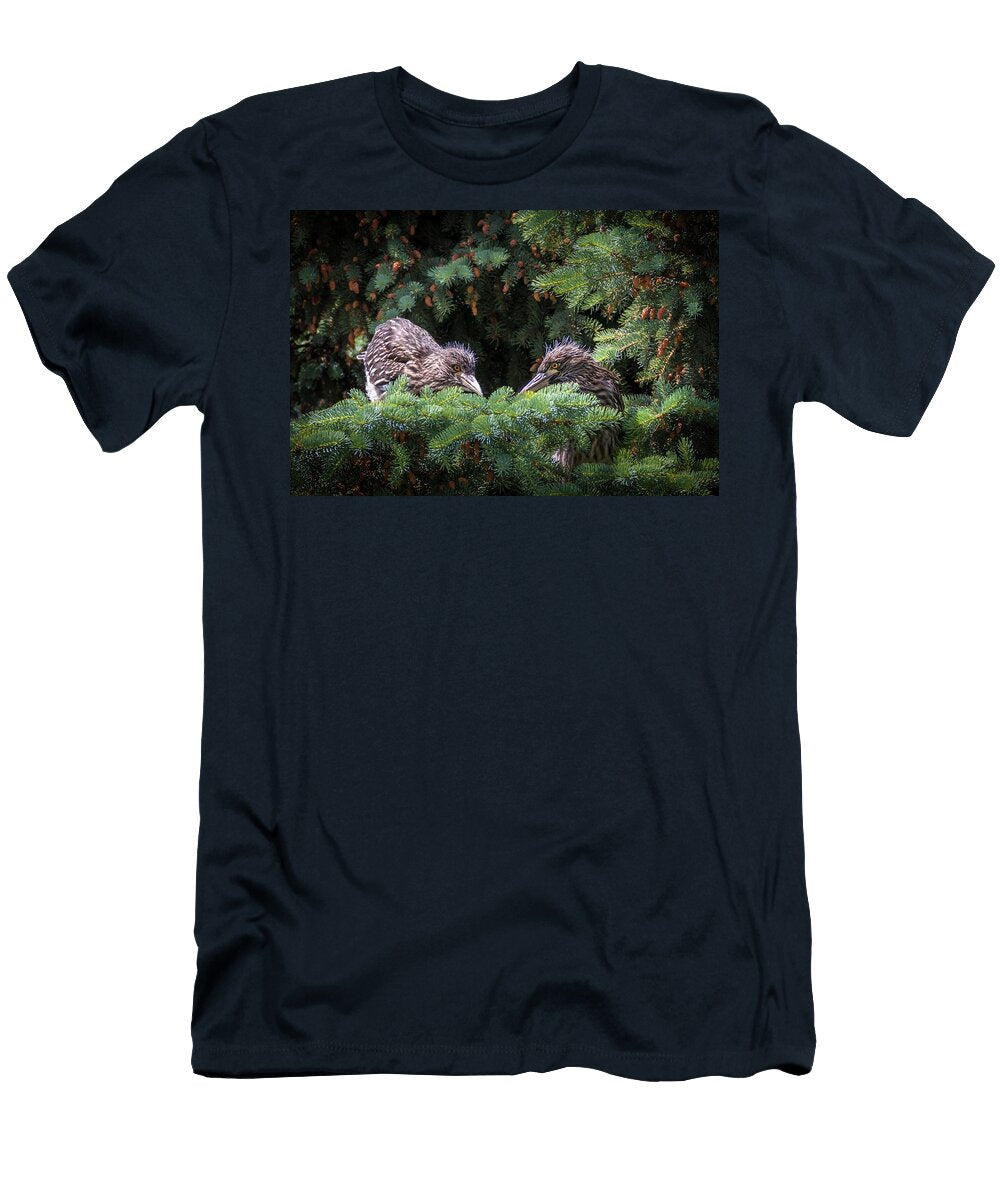 Baby Night Crowned Heron Stare Down Patti Deters T-Shirt