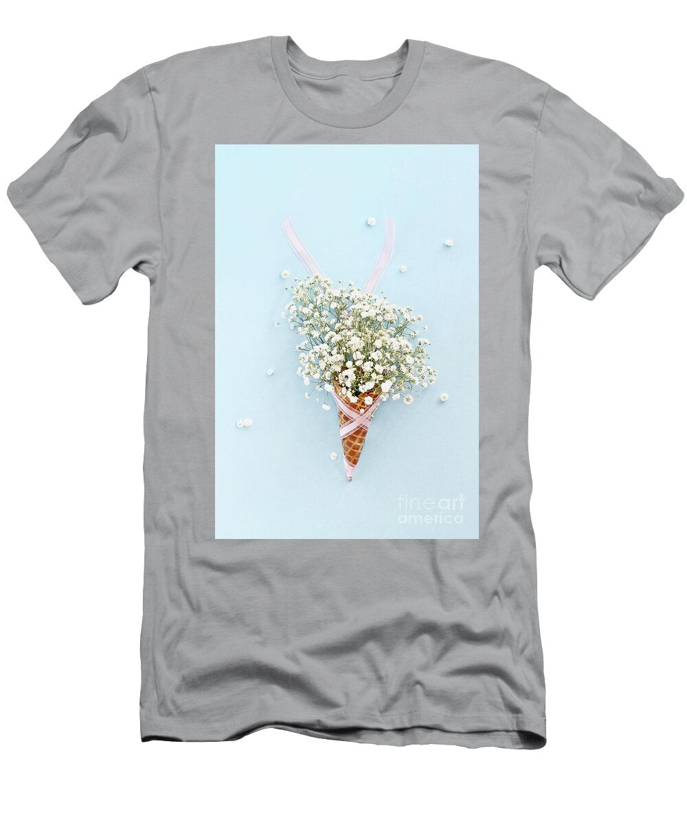 Babys Breath Ice Cream Cone Stephanie Frey T-Shirt
