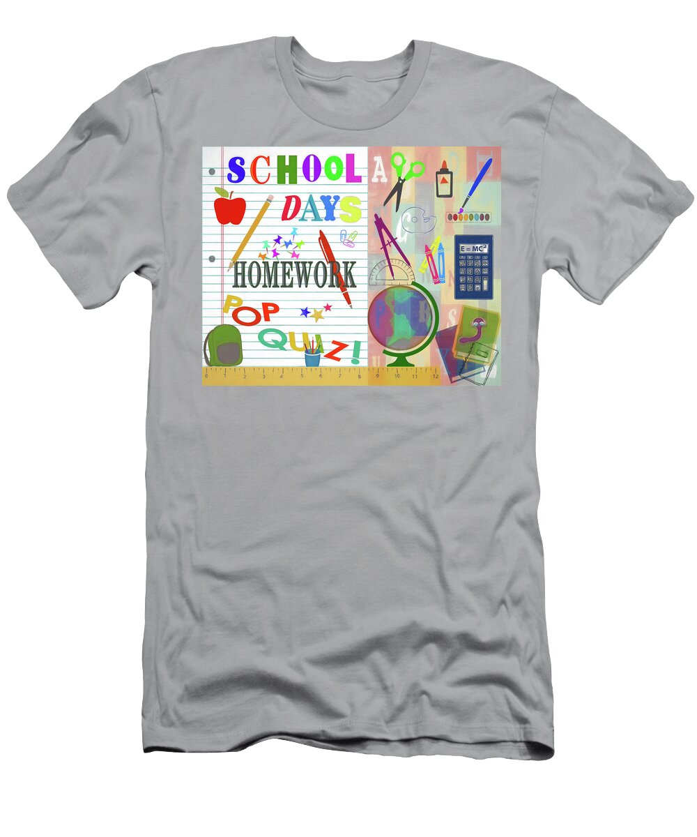 Back to School Collage Steve Ohlsen T-Shirt