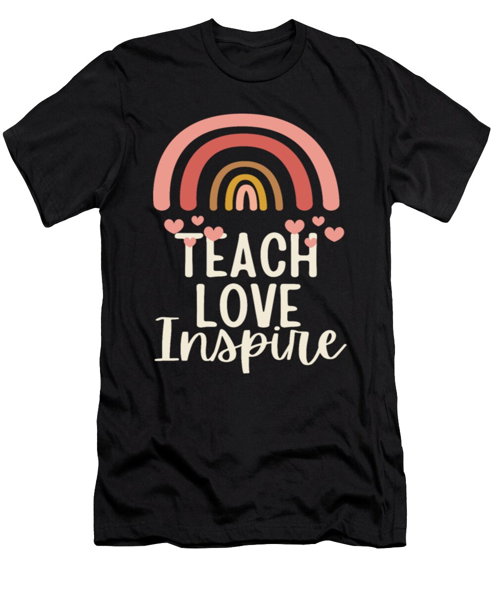 Back to School Teach Love Inspire Retro Teachers Tinh Tran Le Thanh T-Shirt
