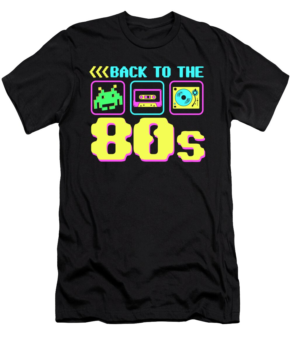 Back to the 80s Retro Vintage Glow Party Bi Nutz T-Shirt