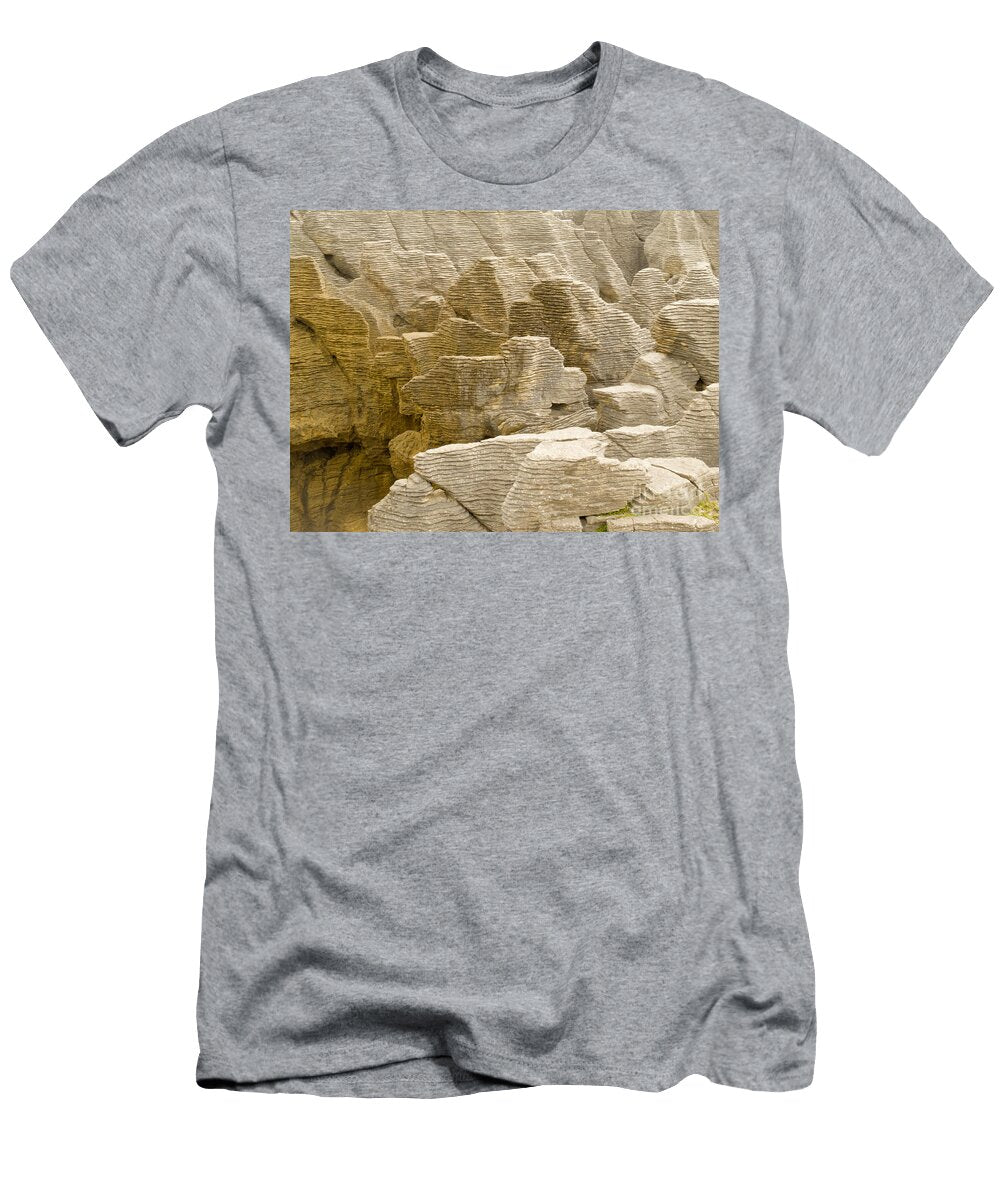 Background of Pancake Rocks of Punakaiki Nz Stephan Pietzko T-Shirt