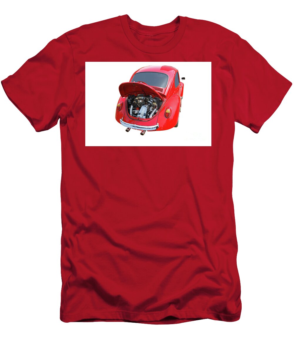 Backside of Car with Chrome Engine Isolated Goce Risteski T-Shirt