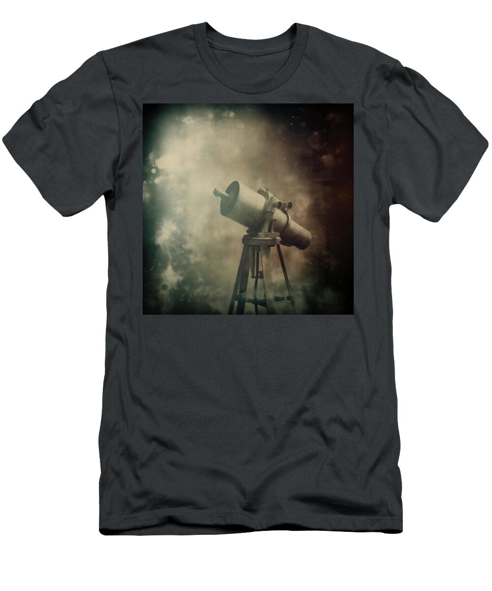 Backyard Telescope Ready for Star Gazing Yo Pedro T-Shirt