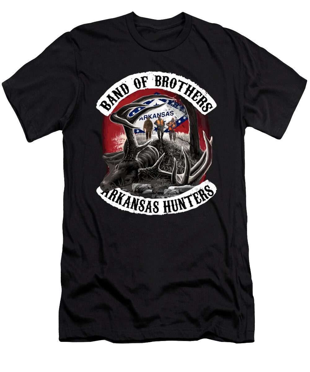 Bacnd of Brothers Arkansas Hunters Satan Scare Kill Animal Star String Men Brother Xavier Butts T-Shirt