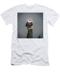 Bald Eagle on a Wooden Post David Kirby T-Shirt
