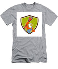 Bald Eagle Plumber Monkey Wrench Crest Cartoon Aloysius Patrimonio T-Shirt