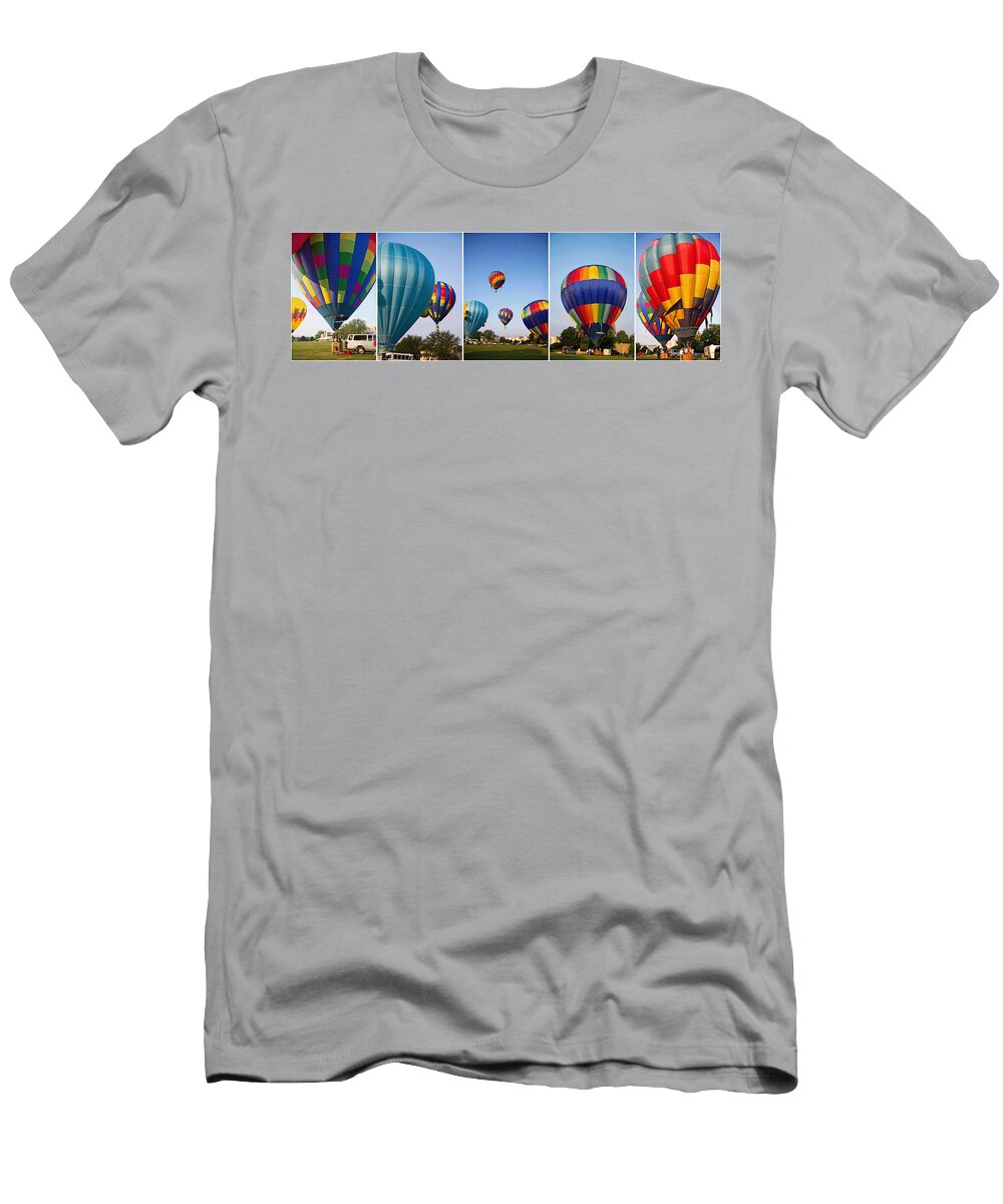 Balloon Festival Panels East Coast Barrier Islands Betsy a Cutler T-Shirt